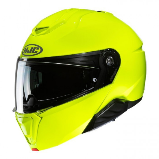 HJC I91 Fluo Green Flip Front Motorcycle Helmets - SKU I91FXS