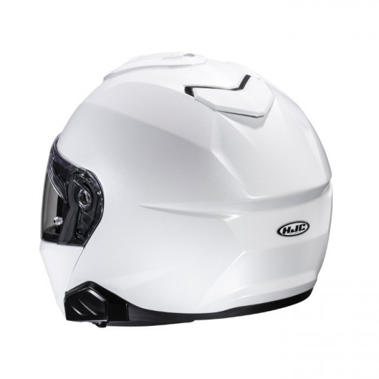 HJC I91 Pearl White Flip Front Motorcycle Helmets - SKU I91WXS