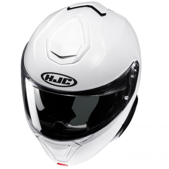 HJC I91 Pearl White Flip Front Motorcycle Helmets - SKU I91WXS