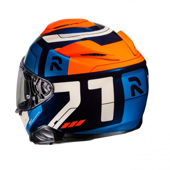 HJC RPHA 71 Cozad Blue Orange Full Face Helmets - SKU R71CUOXS