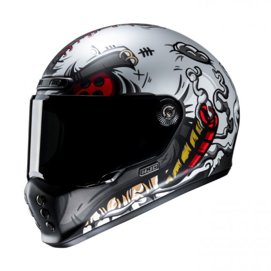 HJC V10 Vatt Red Full Face Helmets - SKU V10VRXS