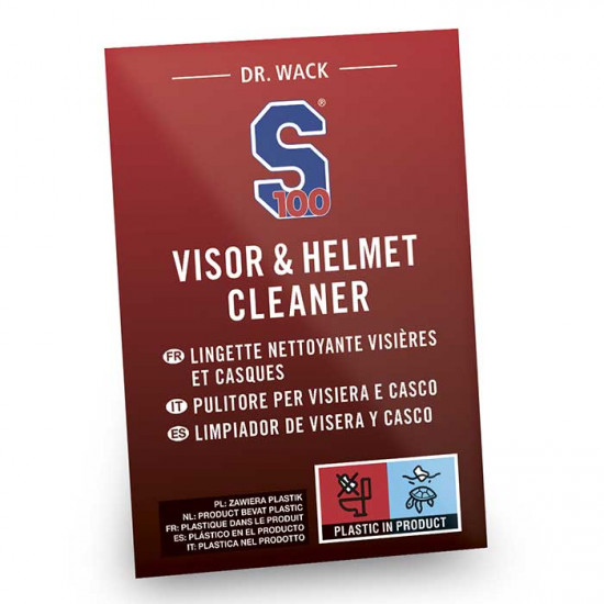 S100 Visor & Helmet Cleaning Wipes Single