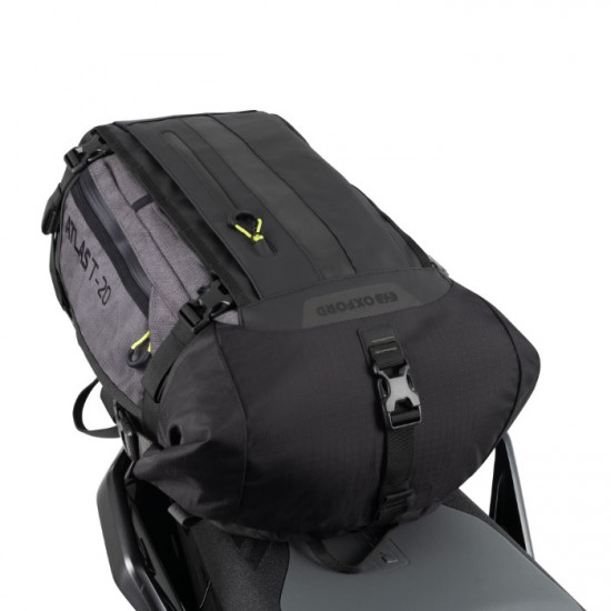 Oxford Atlas T-20 Advanced Tourpack Charcoal/Black Motorcycle Luggage - SKU OL00102