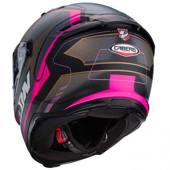 Caberg Avalon X Optic Matt Black/Grey/Fuchsia Full Face Helmets - SKU 0823976