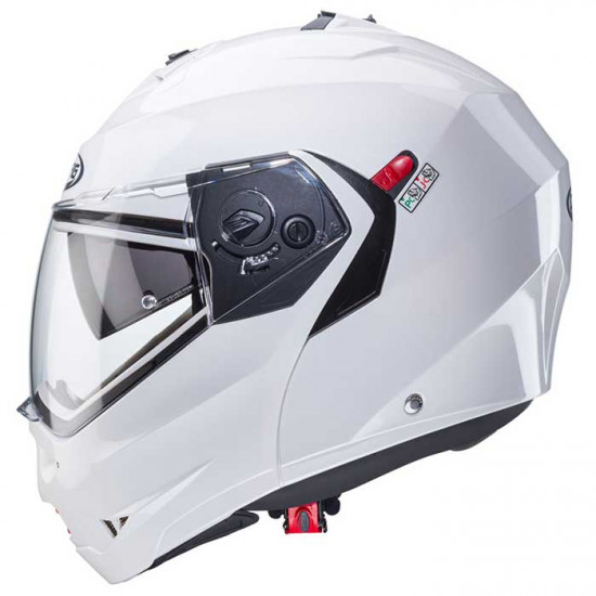 Caberg Duke X White Metal Flip Front Motorcycle Helmets - SKU 0824119