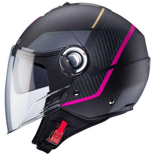 Caberg Riviera V4X Geo Matt Black/Fuchsia/Anthracite