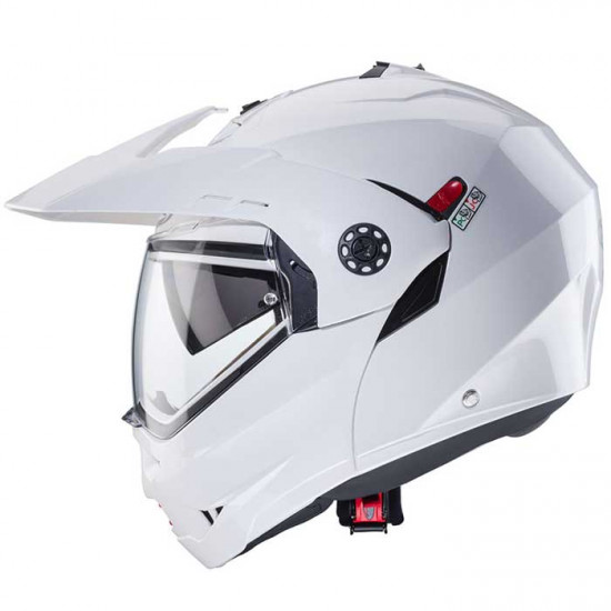 Caberg Tourmax X White Metal Flip Front Motorcycle Helmets - SKU 0824997