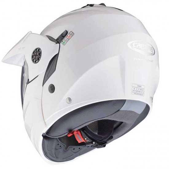 Caberg Tourmax X White Metal Flip Front Motorcycle Helmets - SKU 0824997