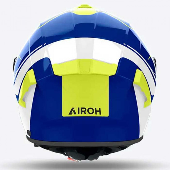 Airoh Spark 2 Chrono Blue Yellow Full Face Helmets - SKU ARH182S