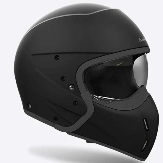 Airoh J110 Matt Black Open Face Helmets - SKU ARH214S