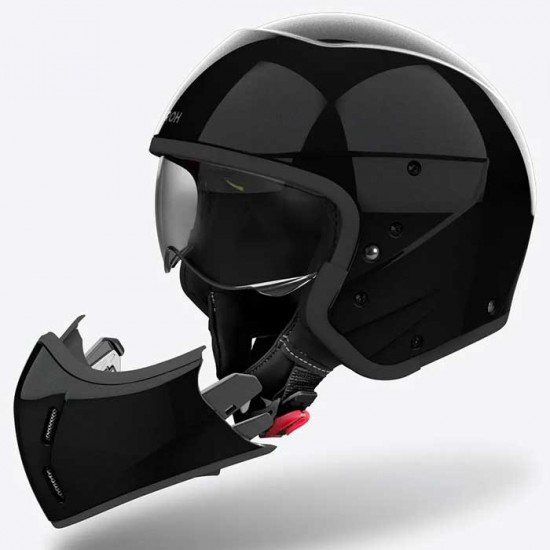 Airoh J110 Black Glitter Open Face Helmets - SKU ARH215S