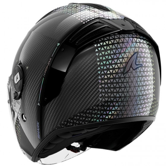 Shark RS Jet Carbon Ikonik Black Silver Pearl Open Face Helmets - SKU 235/HE8210E/DID1