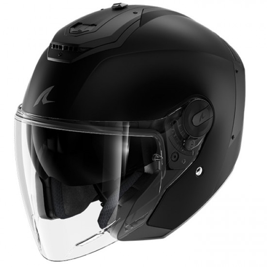 Shark RS Jet Blank Matt Black Anthracite Open Face Helmets - SKU 235/HE8251E/KMA1