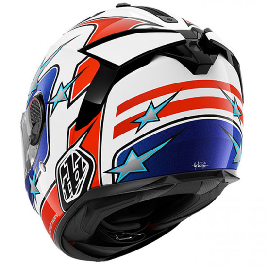 Shark Spartan GT Pro Flagstaff White Blue Red Full Face Helmets - SKU 200/HE1319E/WRB1