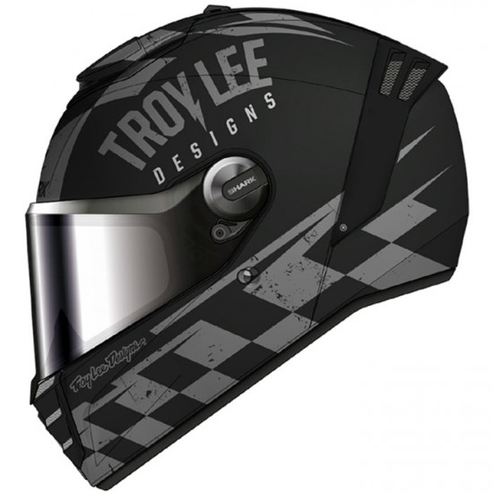 Shark Spartan RS Raceshop Matt Black Anthracite Silver Full Face Helmets - SKU 200/HE8118E/KAS1