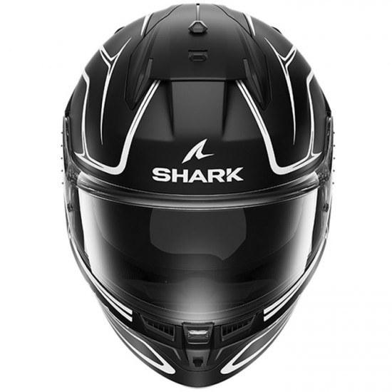 Shark D-Skwal 3  Drone Matt Black White Full Face Helmets - SKU 210/HE0930E/KWK1