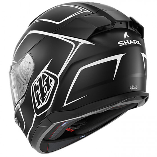 Shark D-Skwal 3  Drone Matt Black White Full Face Helmets - SKU 210/HE0930E/KWK1