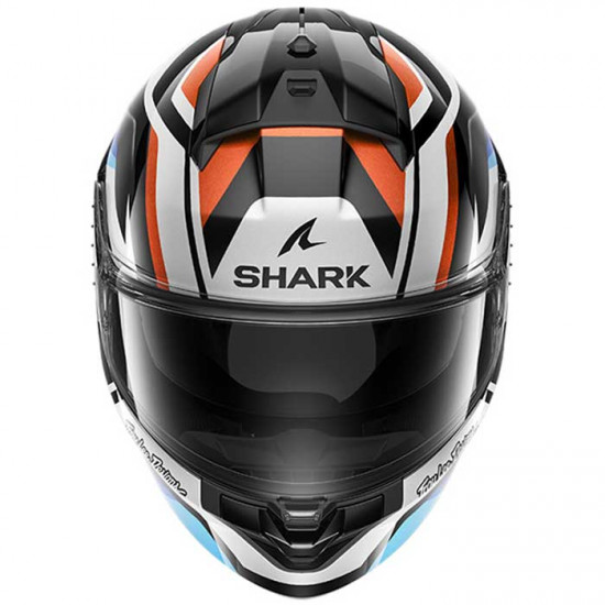 Shark Ridill 2 Apex Black White Blue Full Face Helmets - SKU 210/HE1111E/KWB1