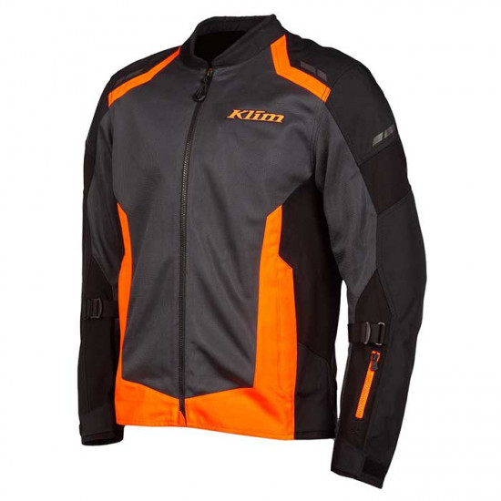 Klim Induction Jacket Black - Strike Orange Mens Motorcycle Jackets - SKU 5060-003-160-009