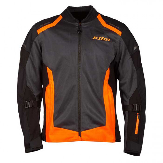 Klim Induction Jacket Black - Strike Orange Mens Motorcycle Jackets - SKU 5060-003-160-009