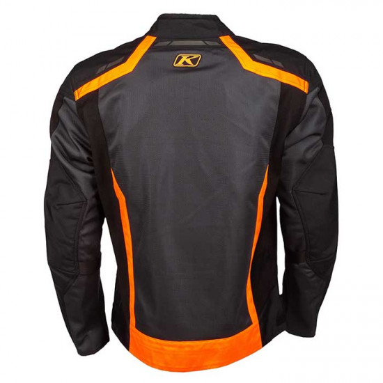 Klim Induction Jacket Black - Strike Orange Mens Motorcycle Jackets - SKU 5060-003-160-009