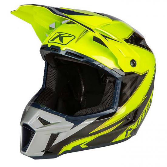 Klim F3 Carbon Off-Road Helmet ECE Lightning Hi-Vis