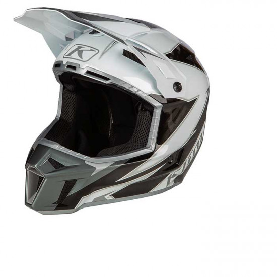 Klim F3 Carbon Off-Road Helmet ECE Lightning White Off Road Helmets - SKU 3707-001-110-006