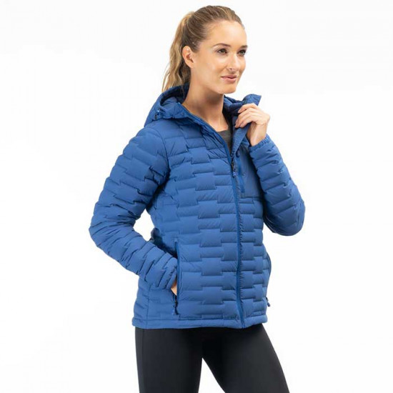 Klim Luna Ladies Stretch Down Hooded Jacket Mazarine Blue Casual Wear - SKU 3578-000-110-245