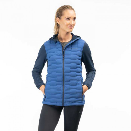 Klim Luna Ladies Stretch Down Hybrid Hoodie Mazarine Blue - Dress Blues