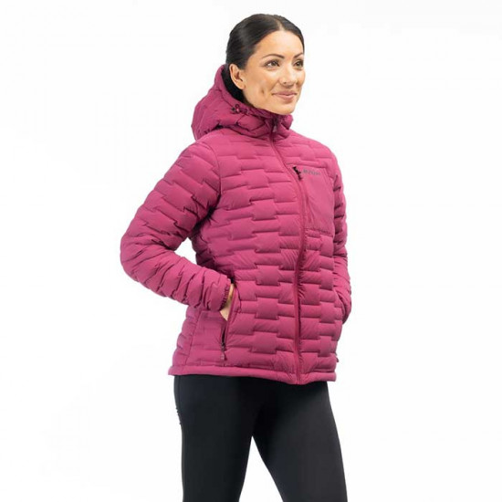 Klim Luna Ladies Stretch Down Hooded Jacket Raspberry Radiance Casual Wear - SKU 3578-000-110-710