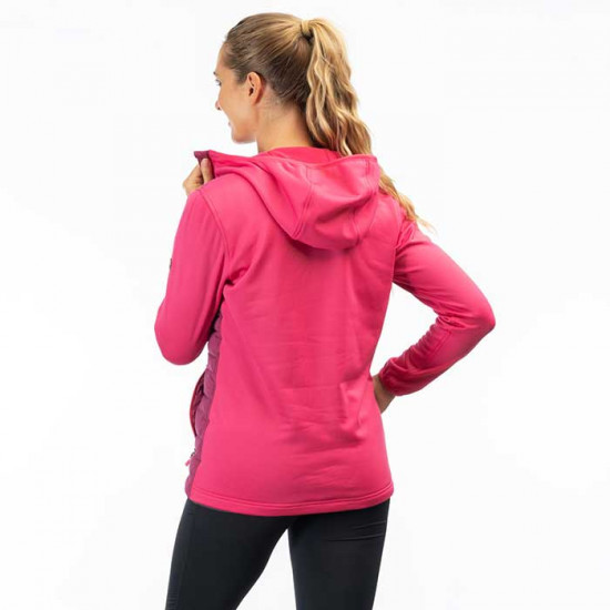 Klim Luna Ladies Stretch Down Hybrid Hoodie Raspberry Radiance - Punch Pink Casual Wear - SKU 3579-000-110-713