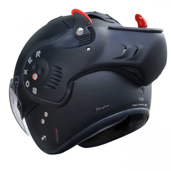 Roof RO5 Boxer V8 S Matt Black Flip Front Motorcycle Helmets - SKU HRO01242254