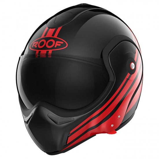 Roof RO9 Boxxer Sting Black Red Flip Front Motorcycle Helmets - SKU HRO1273254