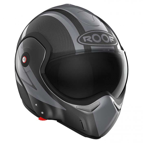 Roof RO9 Boxxer Carbon Dart Dark Silver Flip Front Motorcycle Helmets - SKU HRO1277154