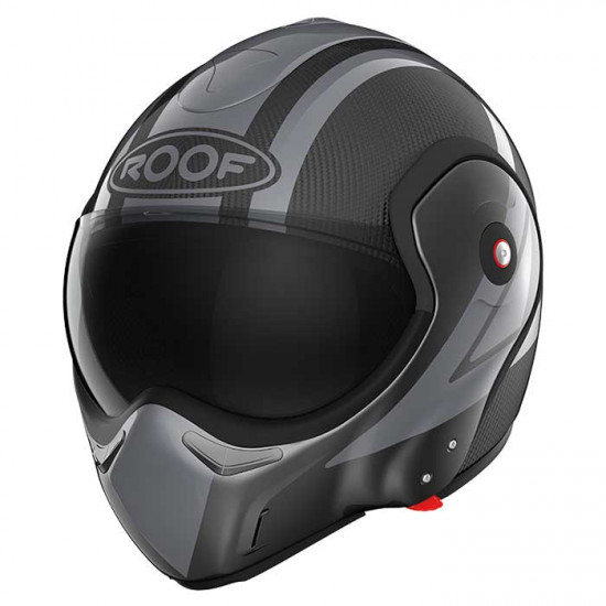 Roof RO9 Boxxer Carbon Dart Dark Silver Flip Front Motorcycle Helmets - SKU HRO1277154