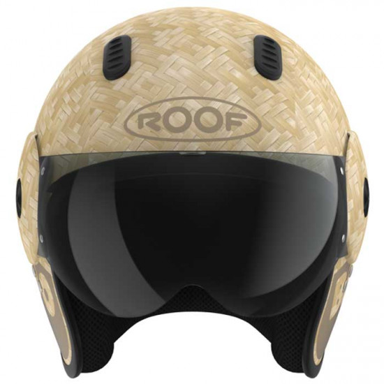 Roof RO15 Bamboo Pure Matt Sand Open Face Helmets - SKU HRO60102154