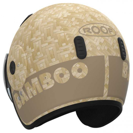 Roof RO15 Bamboo Pure Matt Sand Open Face Helmets - SKU HRO60102154