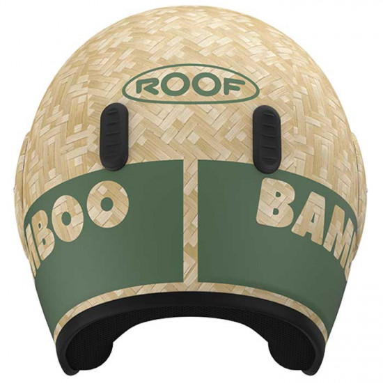 Roof RO15 Bamboo Pure Matt Khaki Open Face Helmets - SKU HRO60102254