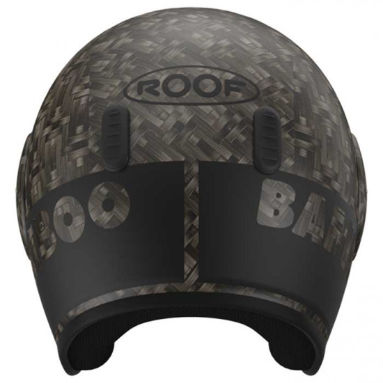 Roof RO15 Bamboo Black Mat Open Face Helmets - SKU HRO60102454