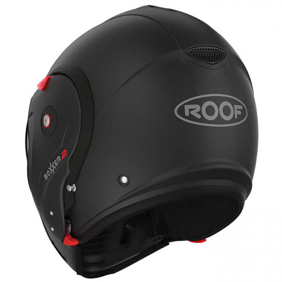 Roof RO9 Boxxer 2 Matt Black Flip Front Motorcycle Helmets - SKU HRO60200354