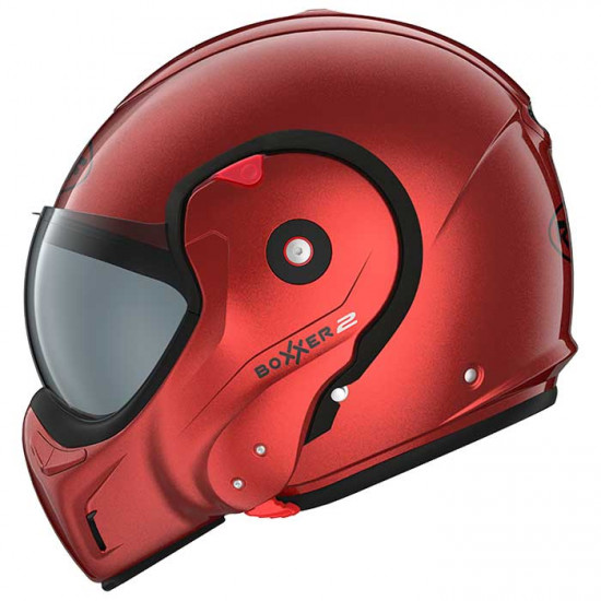 Roof RO9 Boxxer 2 Red Flip Front Motorcycle Helmets - SKU HRO60200654