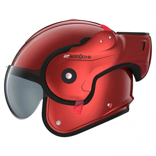 Roof RO9 Boxxer 2 Red Flip Front Motorcycle Helmets - SKU HRO60200654