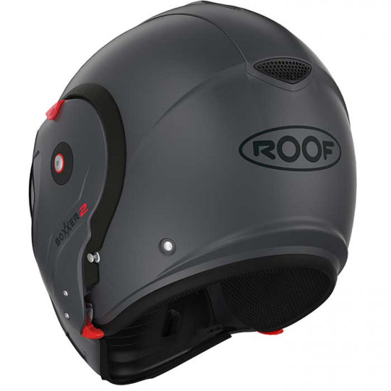 Roof RO9 Boxxer 2 Matt Graphite Flip Front Motorcycle Helmets - SKU HRO60200754