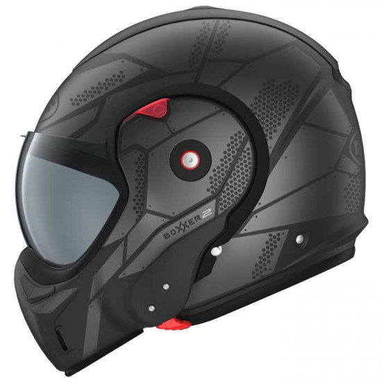 Roof RO9 Boxxer 2 Kendo Matt Black Steel Flip Front Motorcycle Helmets - SKU HRO60202154