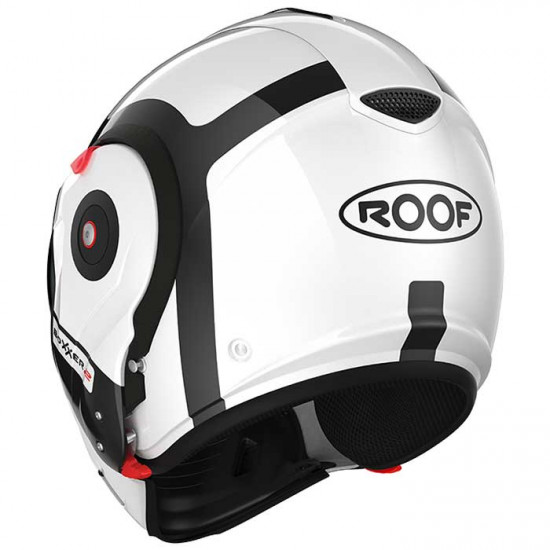 Roof RO9 Boxxer 2 Bond Black White Flip Front Motorcycle Helmets - SKU HRO60202254