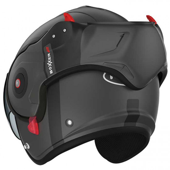 Roof RO9 Boxxer 2 Bond Matt Titan Black Flip Front Motorcycle Helmets - SKU HRO60202354