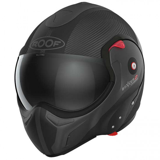 Roof Boxxer 2 Carbon Wonder Matt Black Flip Front Motorcycle Helmets - SKU HRO60212554