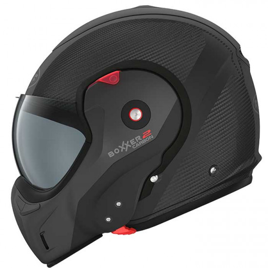 Roof Boxxer 2 Carbon Wonder Matt Black Flip Front Motorcycle Helmets - SKU HRO60212554