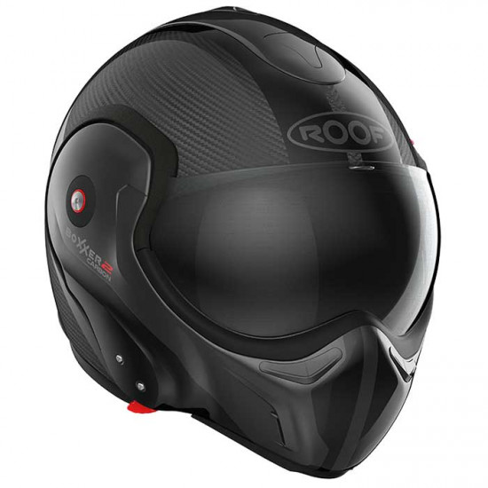 Roof Boxxer 2 Carbon Wonder Black Flip Front Motorcycle Helmets - SKU HRO60212654