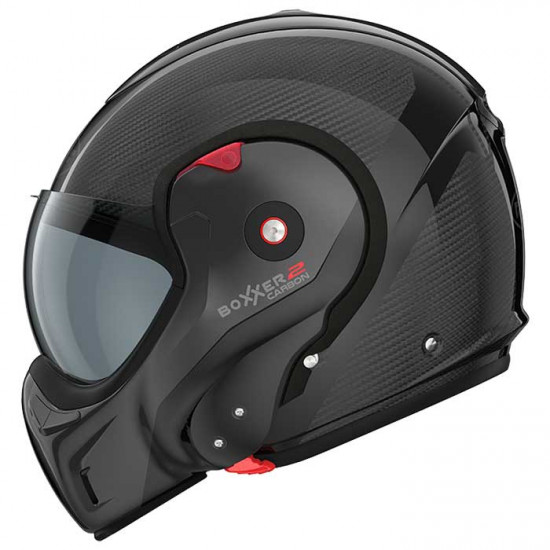 Roof Boxxer 2 Carbon Wonder Black Flip Front Motorcycle Helmets - SKU HRO60212654